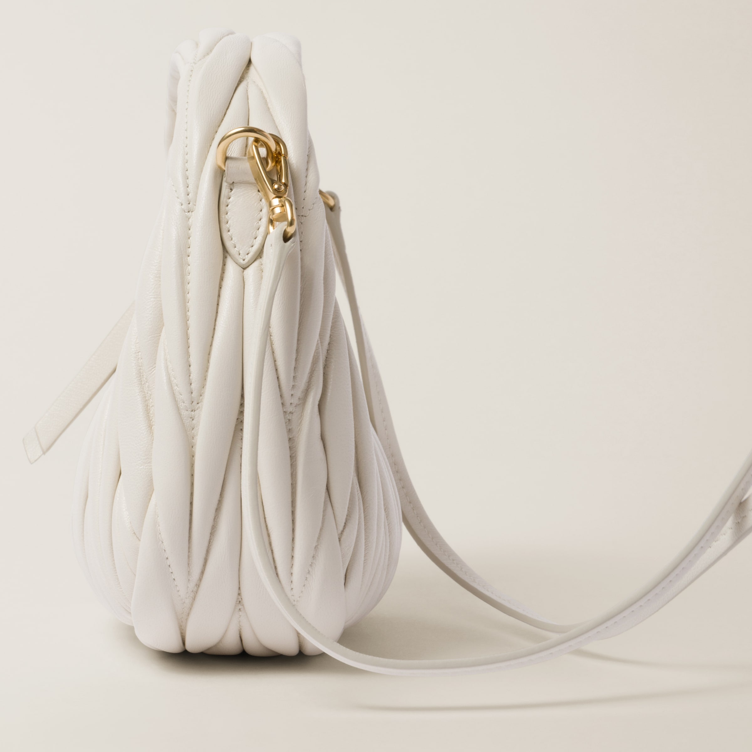 Wander matelassé nappa leather hobo mini-bag - 7