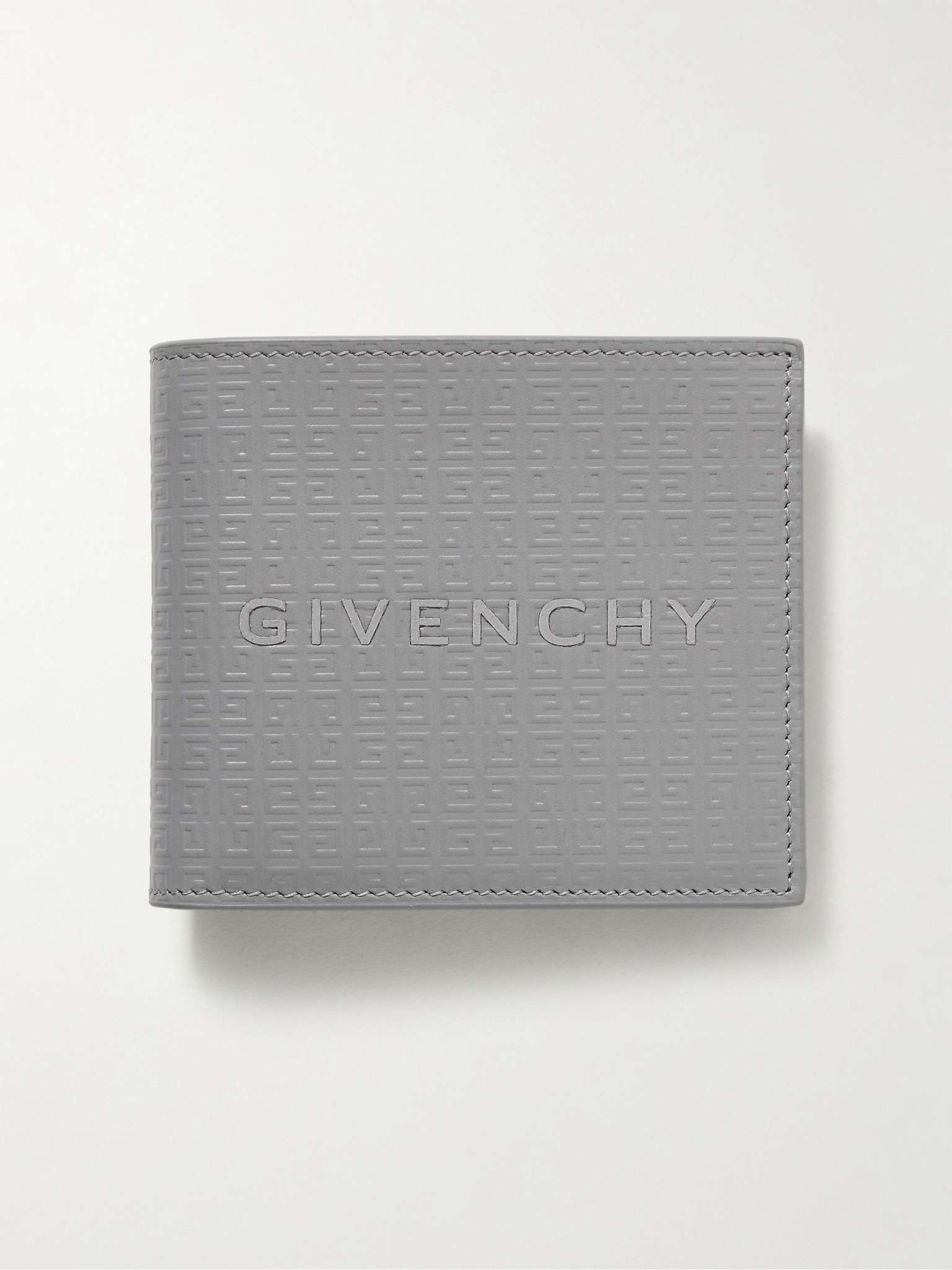 Appliquéd Logo-Embossed Leather Billfold Wallet - 1