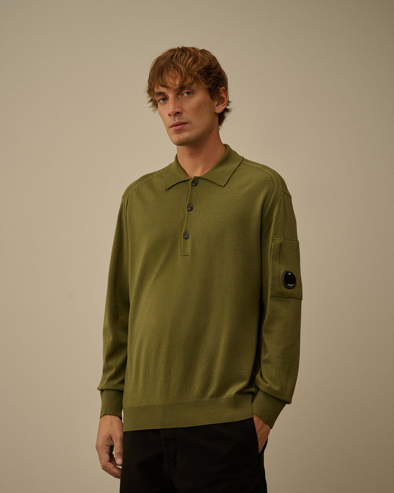 Extrafine Merino Wool Polo Sweater 3