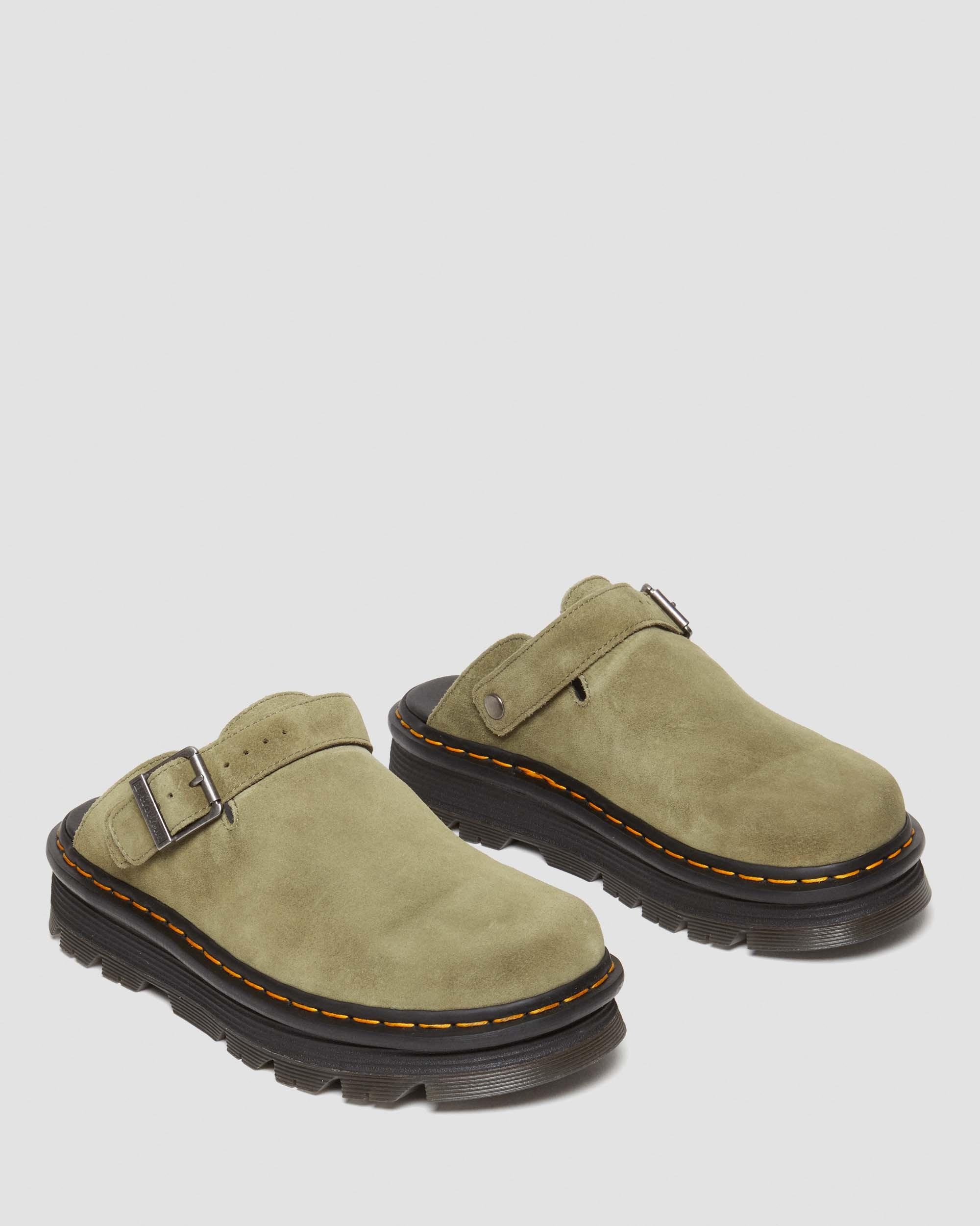 Zebzag Suede Slingback Platform Mules - 5