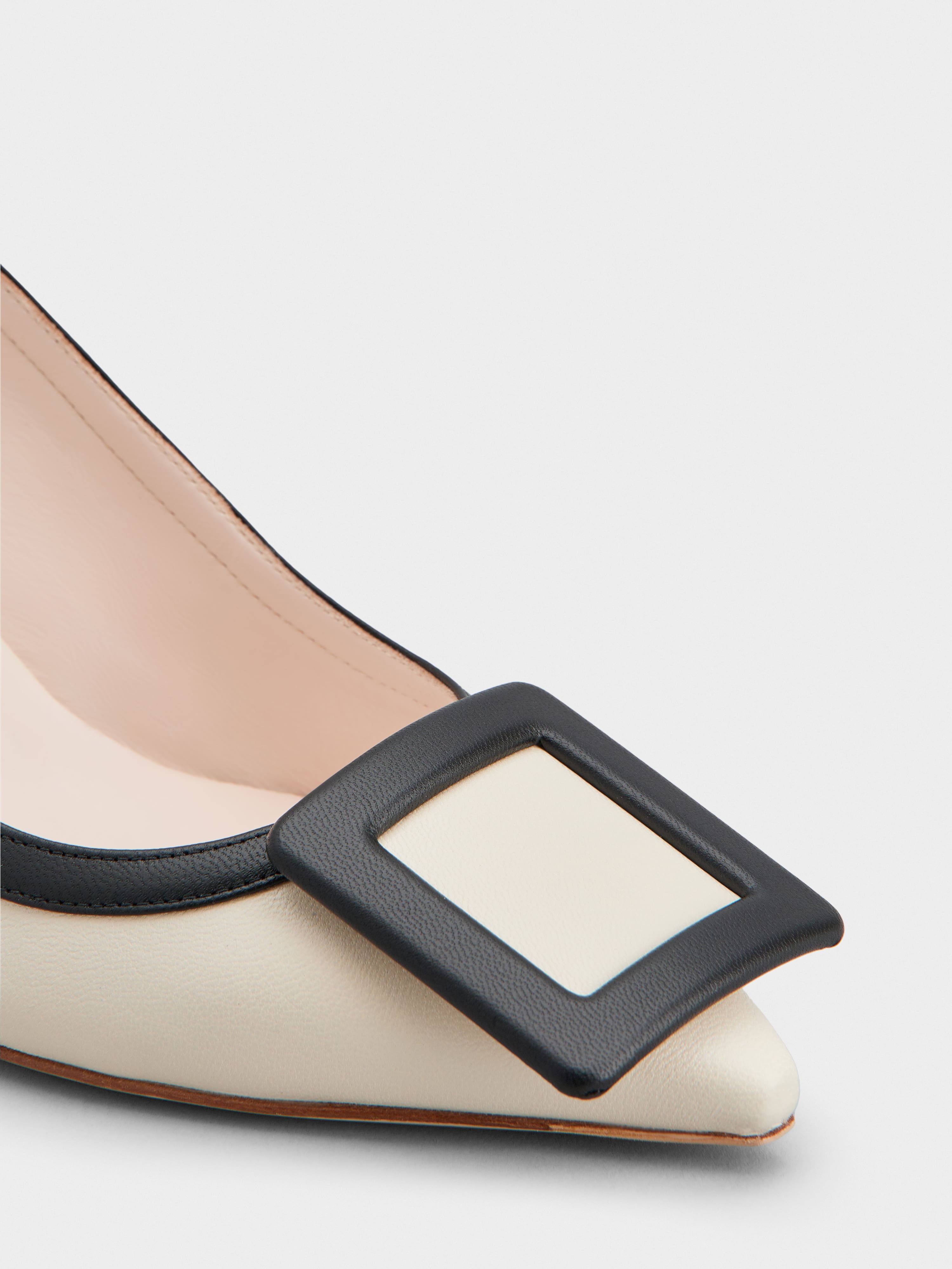 Viv' In The City Bicolor Slingback Pumps in Nappa Leather - 3