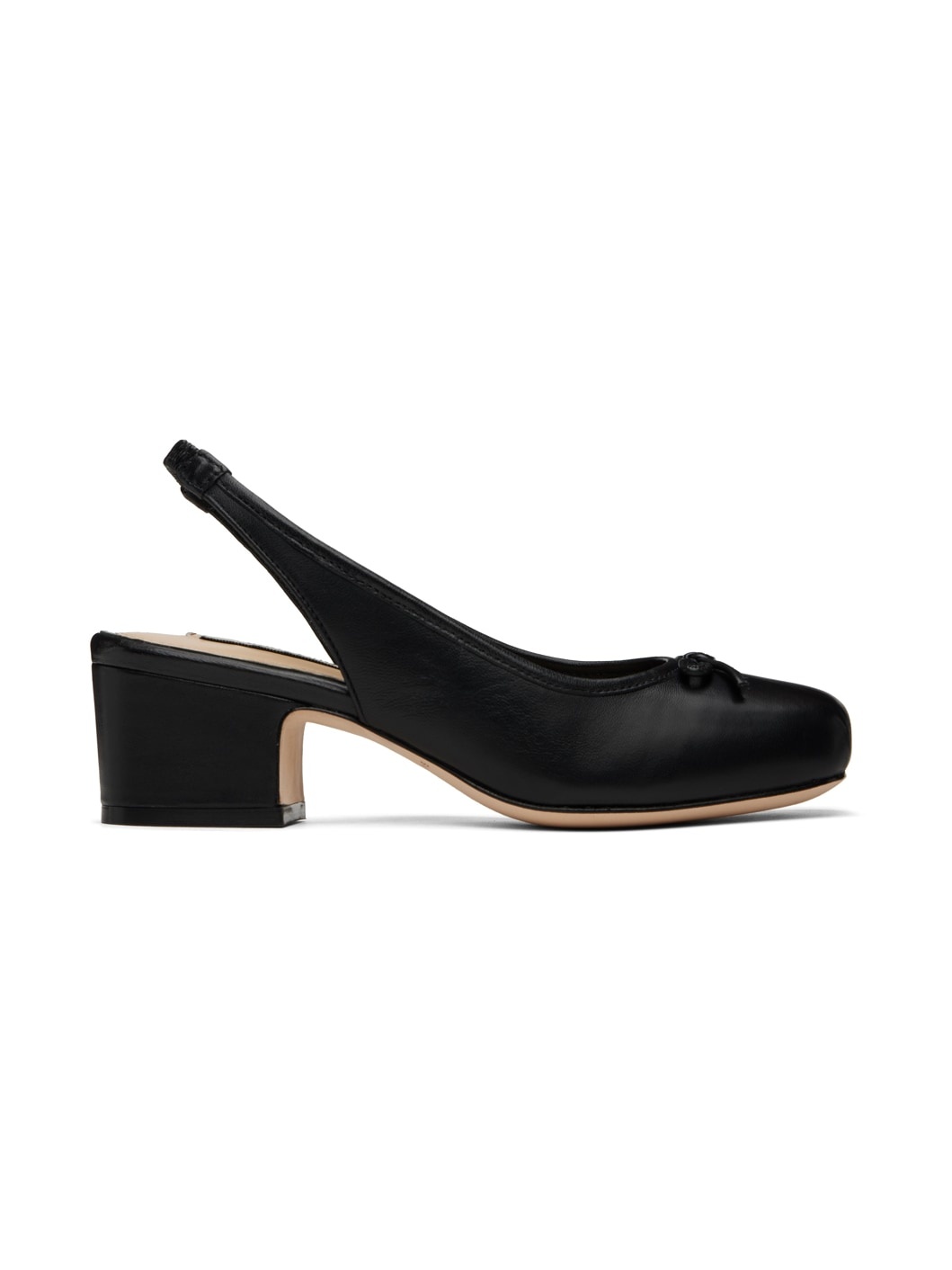 SSENSE Exclusive Black Slingback 45 Heels - 1