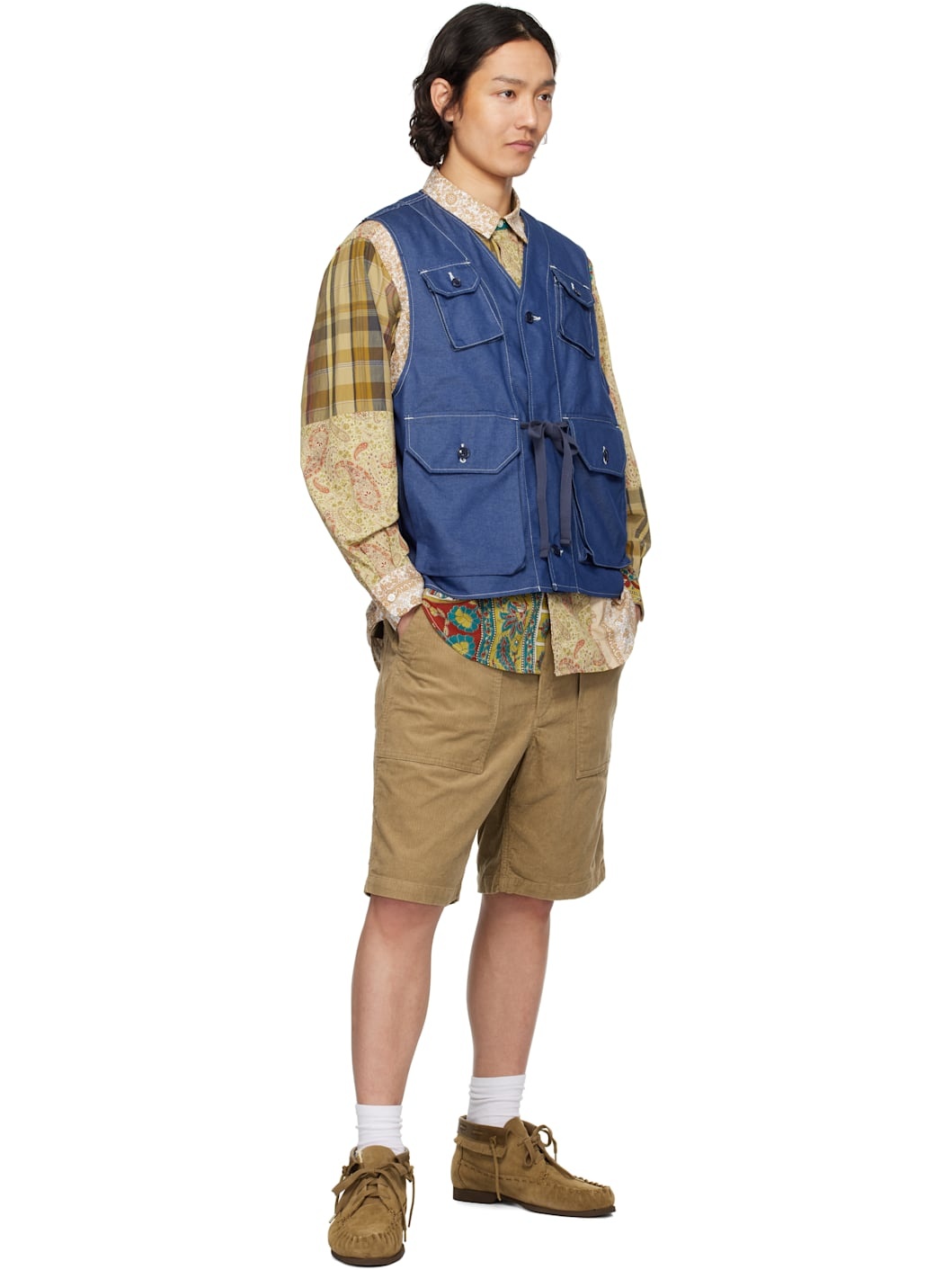 Khaki Fatigue Shorts - 4