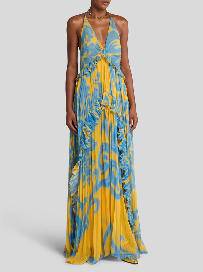 Etro LONG DRESS WITH RUFFLES outlook