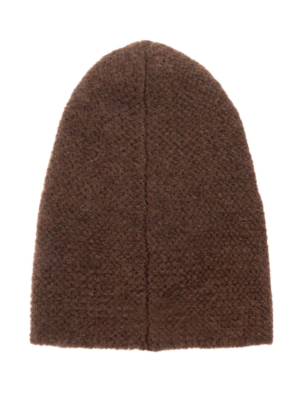 logo-plaque textured beanie - 2