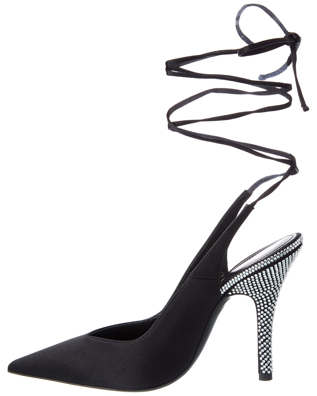 The Attico Venus Satin Slingback Pump - 2