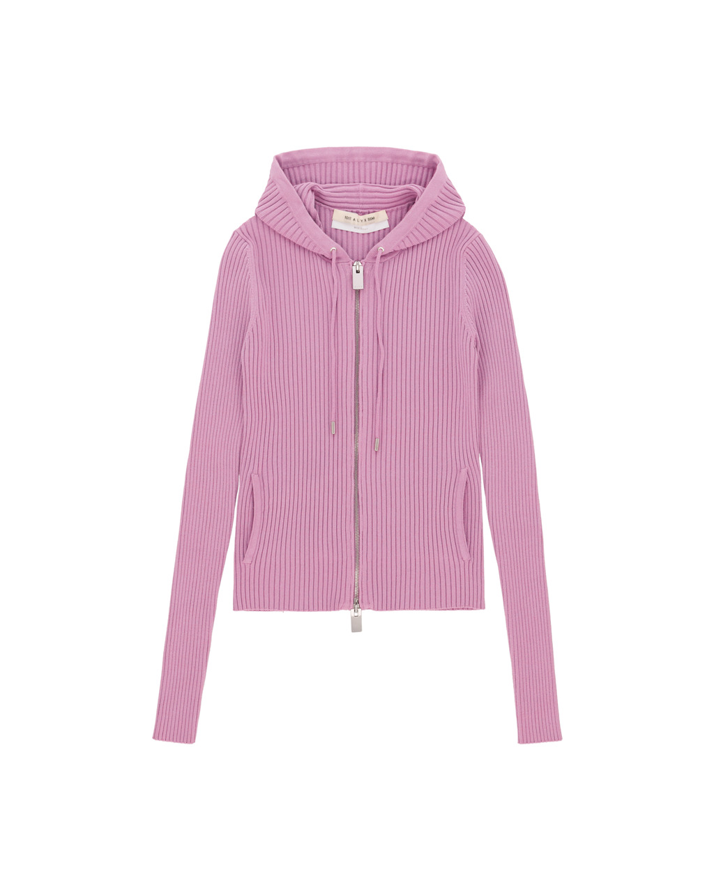 RIBBED KNIT HOODIE - 1