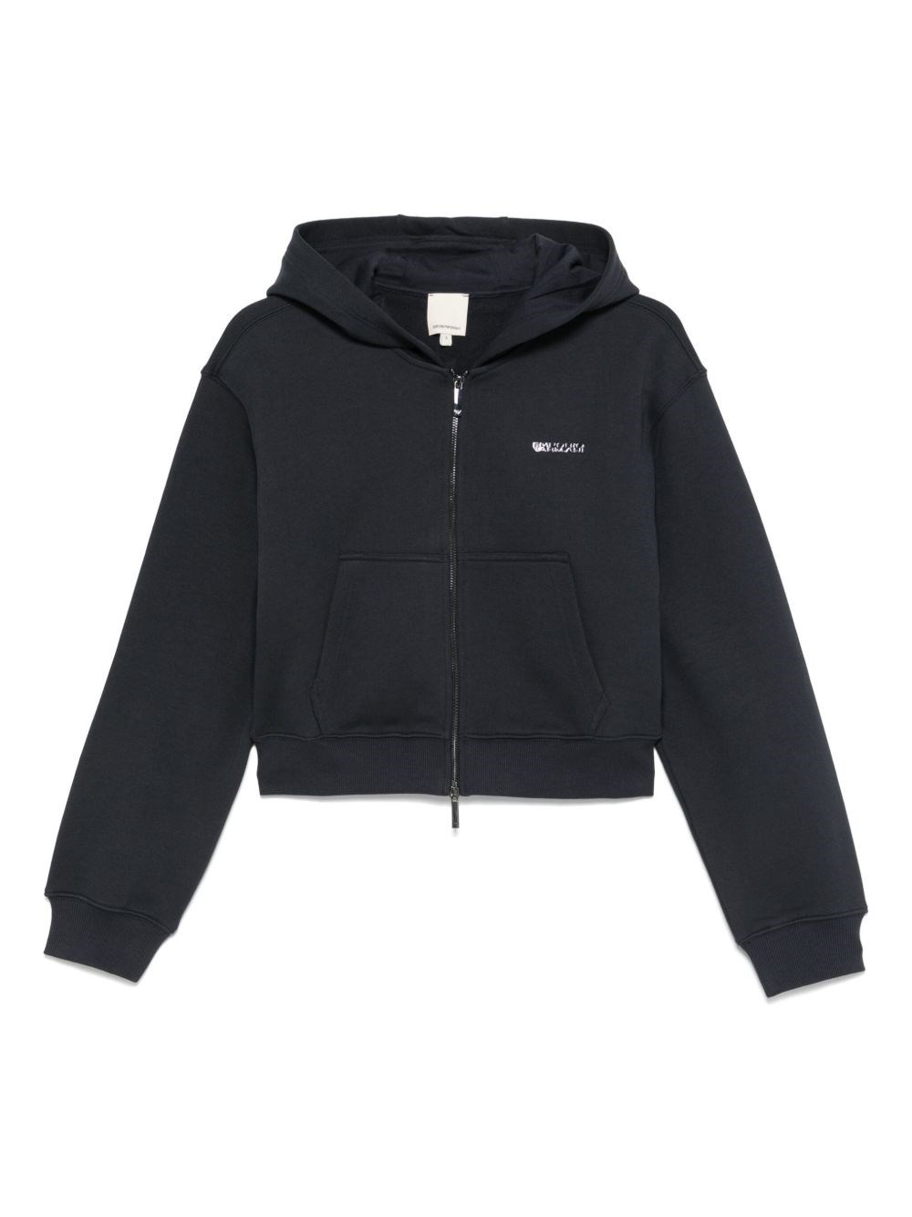Cotton zipped hoodie - 1