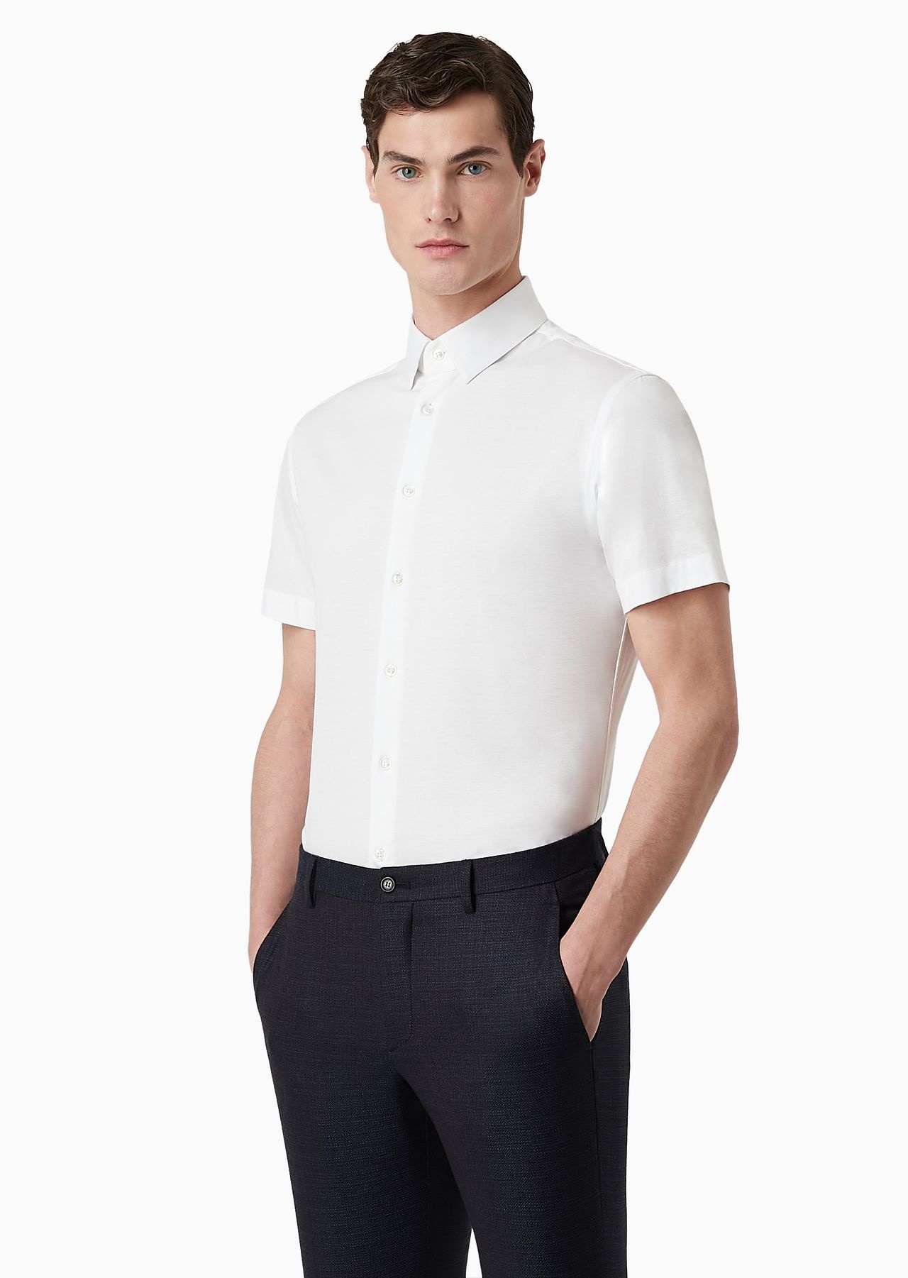 Short-sleeved, cotton-jersey shirt - 2