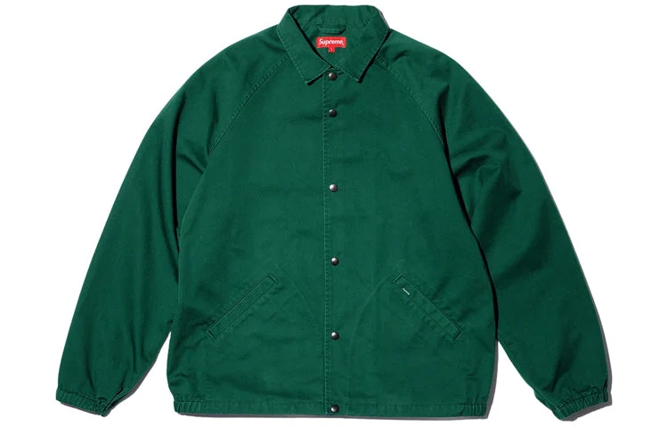 Supreme x Antihero Snap Front Twill Jacket 'Green Red' SUP-FW20-322 - 1
