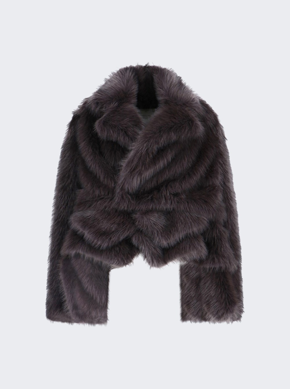 Faux Fur Jacket Grey - 1