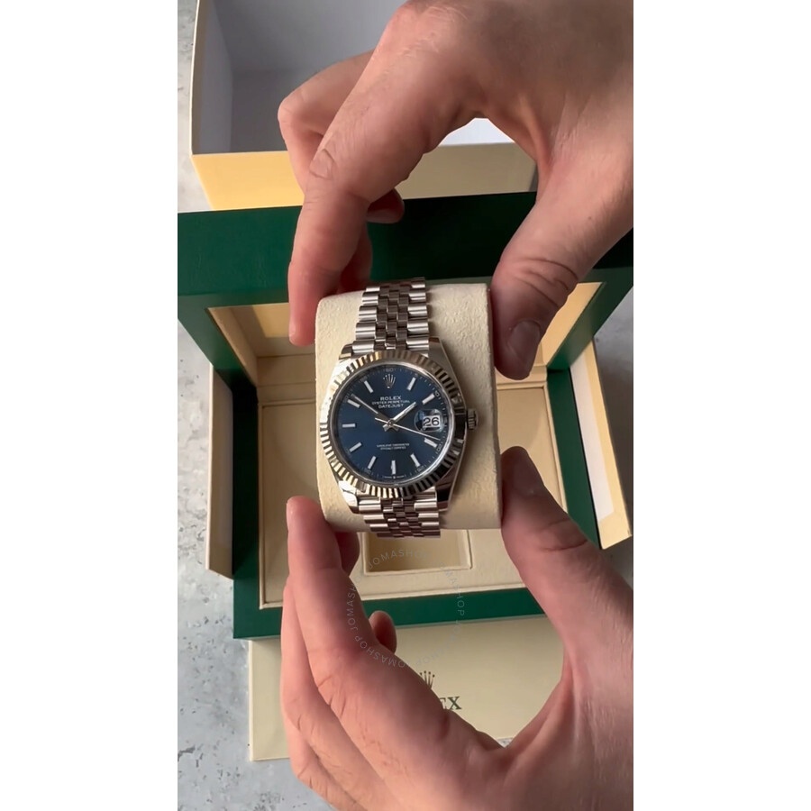 Rolex Datejust Blue Dial Automatic Men's Jubilee Watch 126334BLSJ - 5