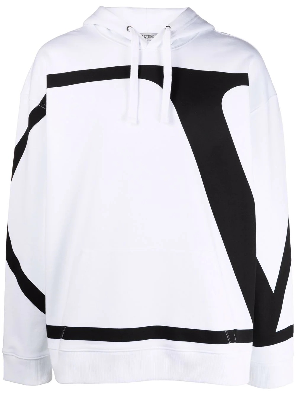 VLogo Signature print hoodie - 1