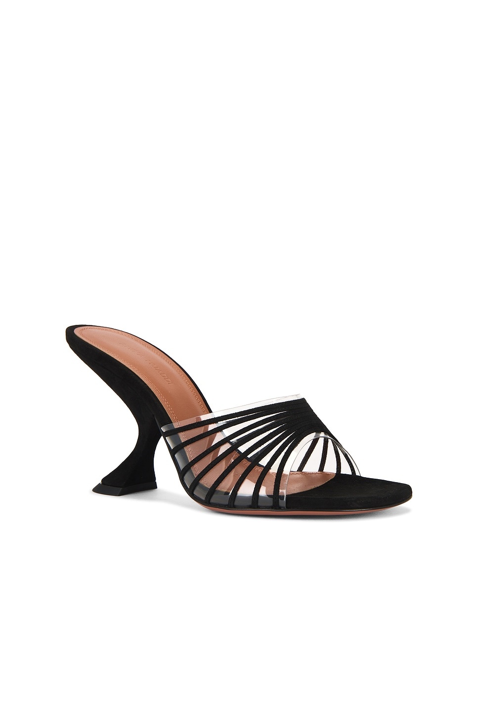 Mookie 90 Slipper In Black & Pvc Transparent - 2