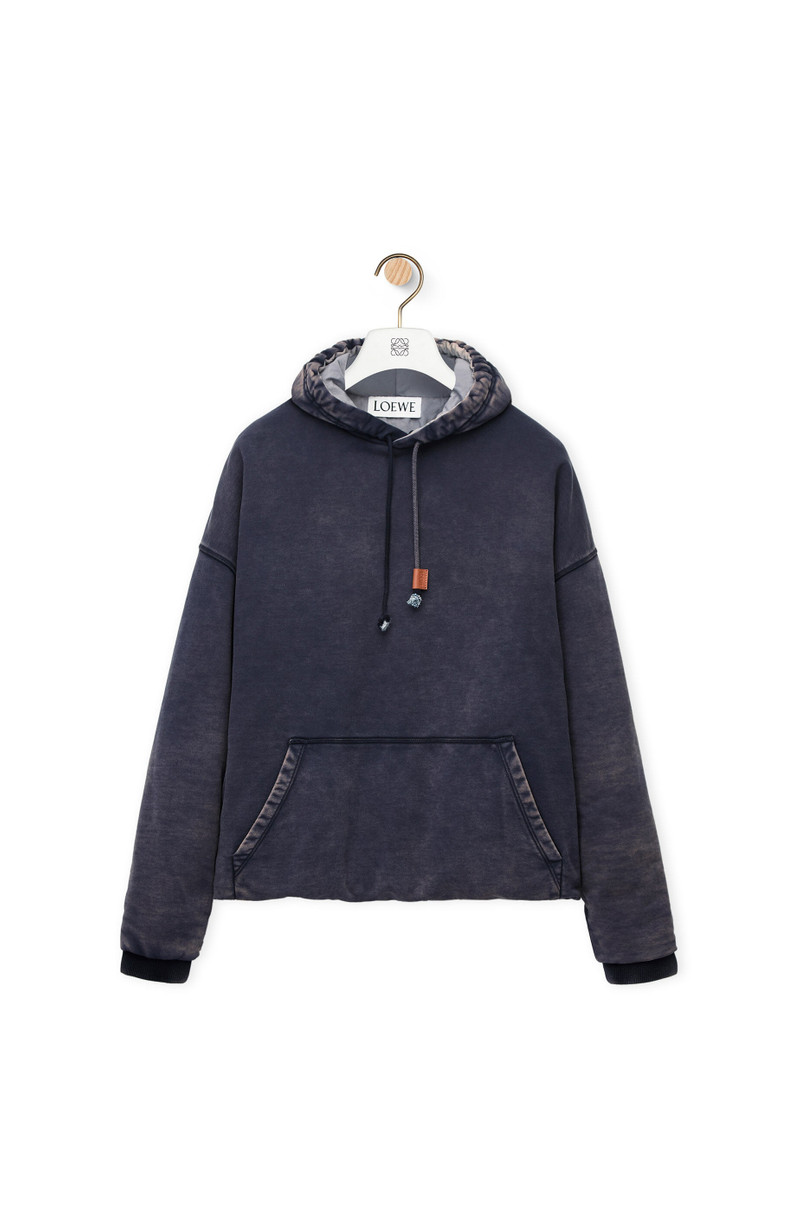 Puffer hoodie in cotton - 1