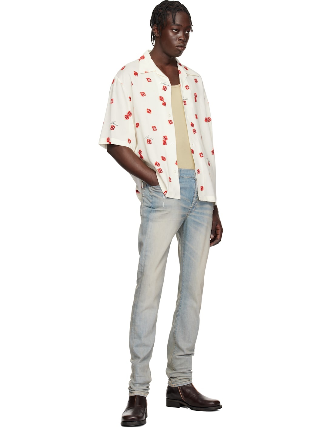 Off-White 'Amiri Dice' Bowling Shirt - 4