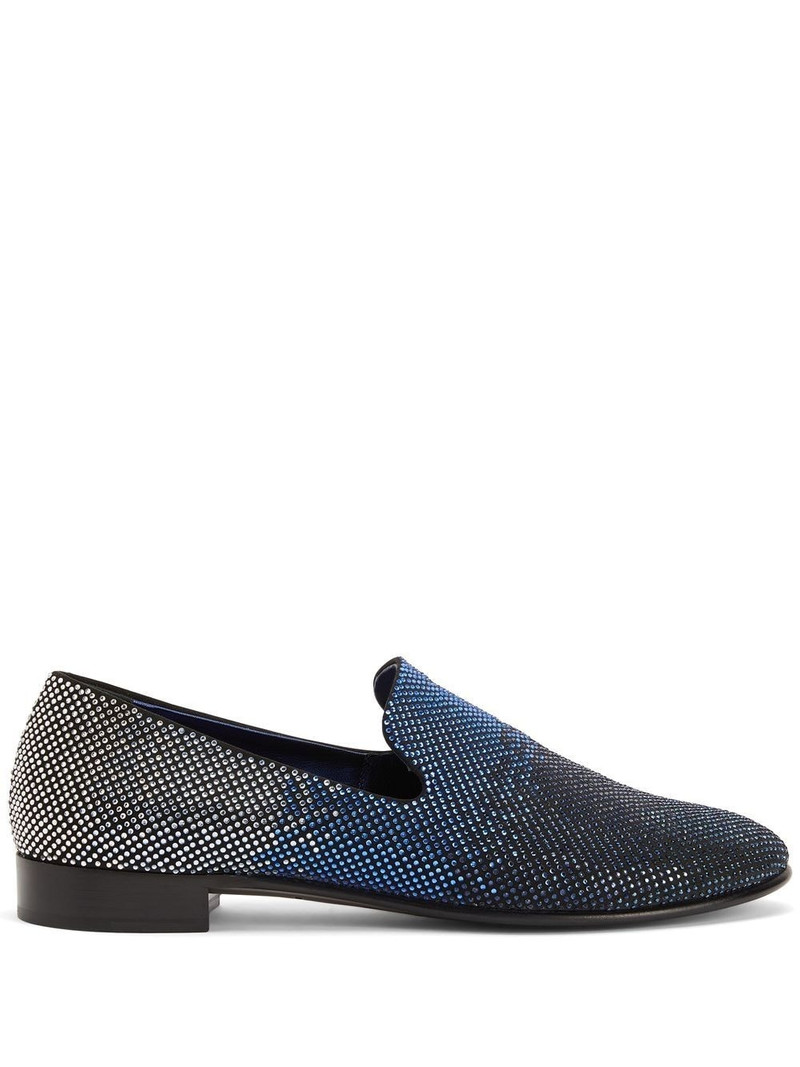 Lewis Sparkle crystal-embellished loafers 1