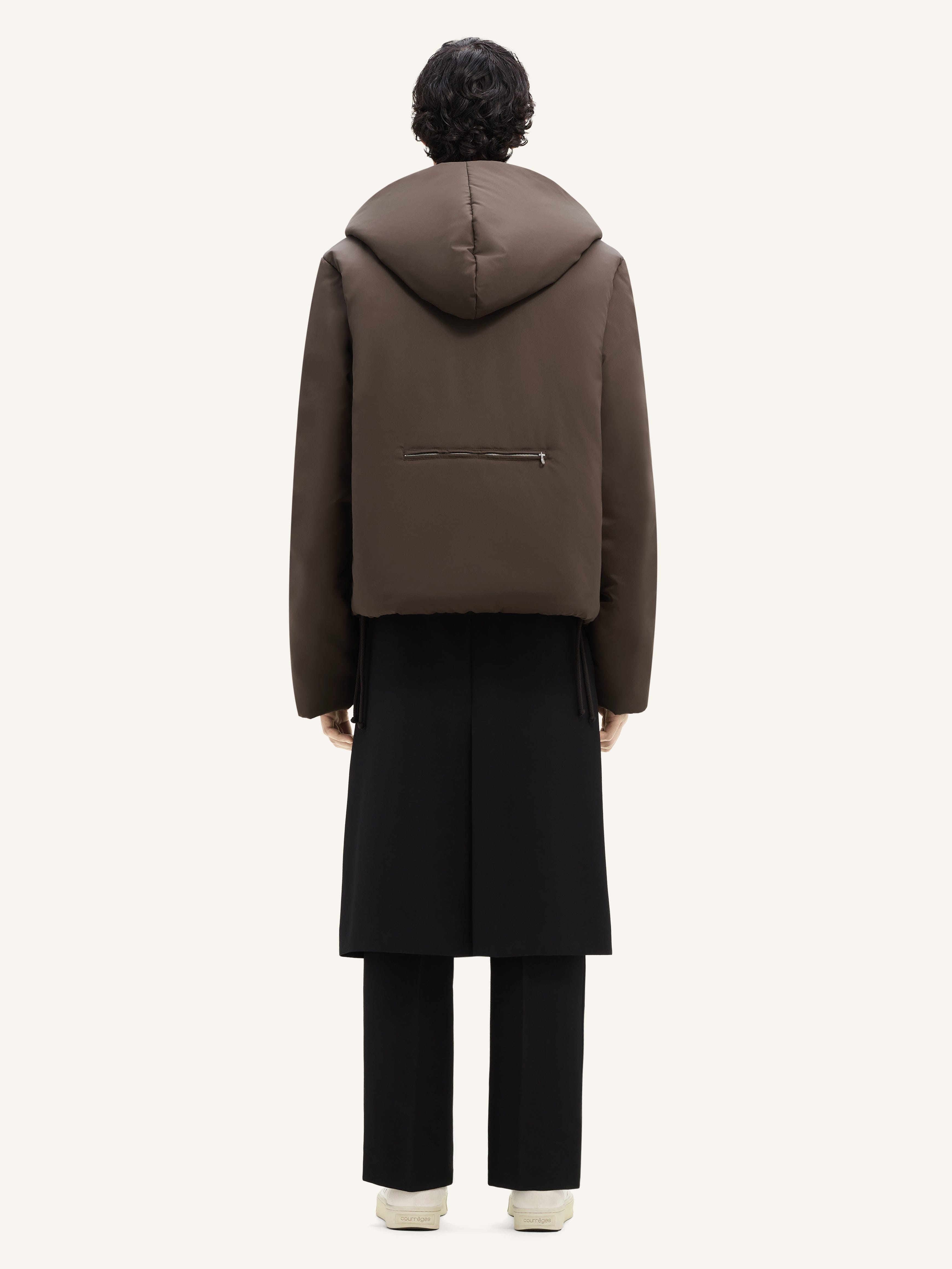 NYLON HOODED PUFFER JACKET - 5