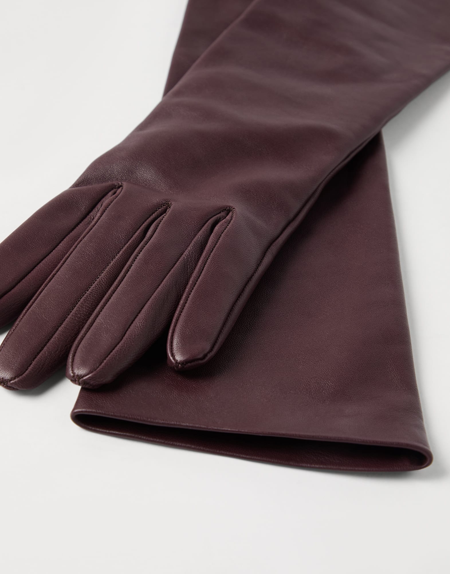 Soft nappa leather long gloves - 2