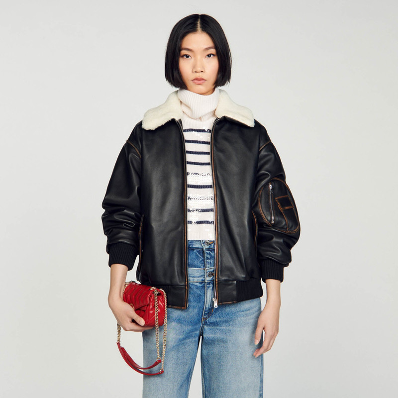 LEATHER BOMBER JACKET 5