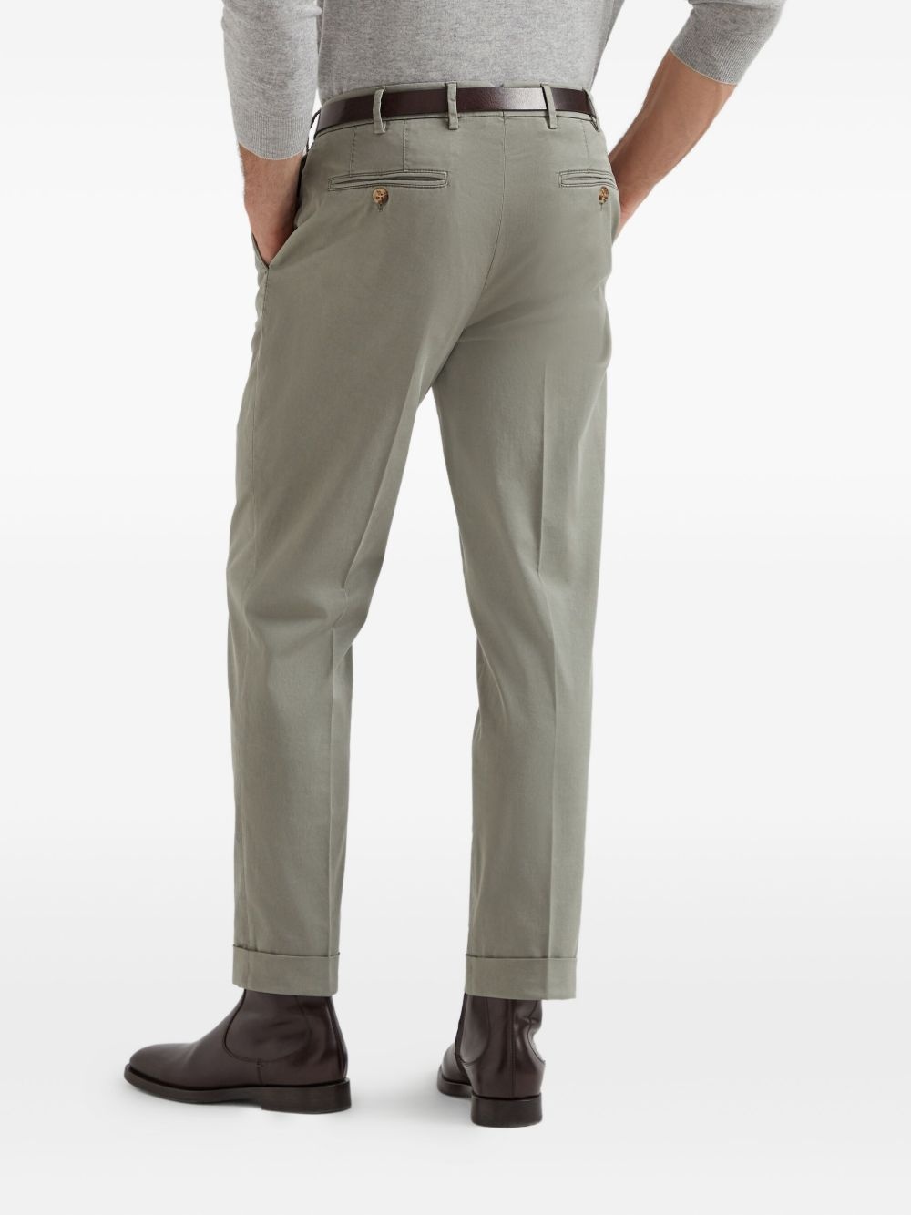 cropped chino trousers - 4