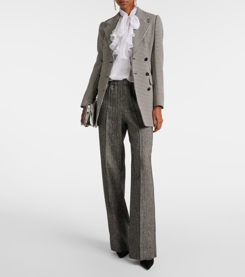 Dolce & Gabbana High-rise wool-blend wide-leg pants outlook