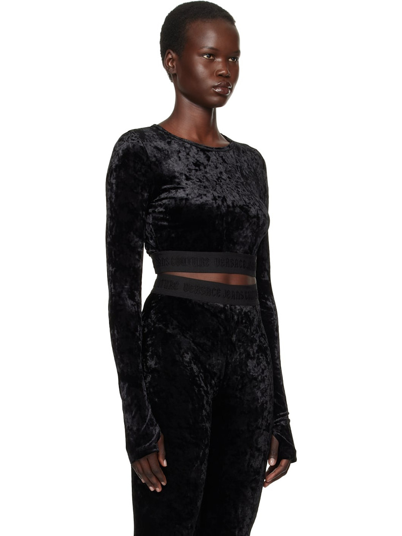 Black Velvet Crop T-shirt 2