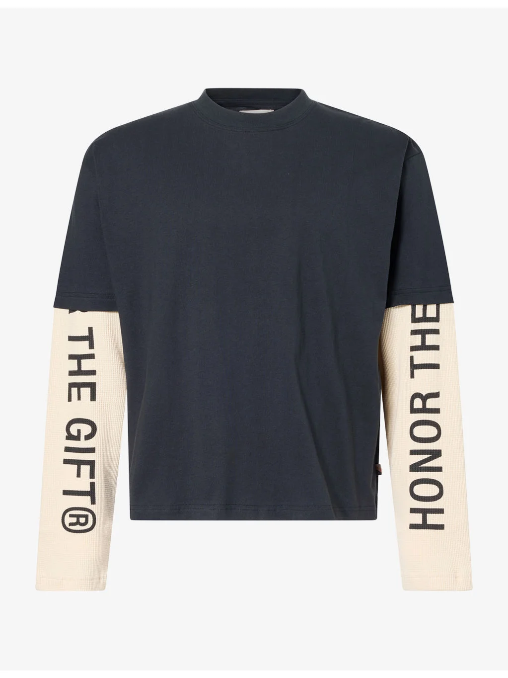 Honor Waffle Double-Sleeve Cotton Top - 1