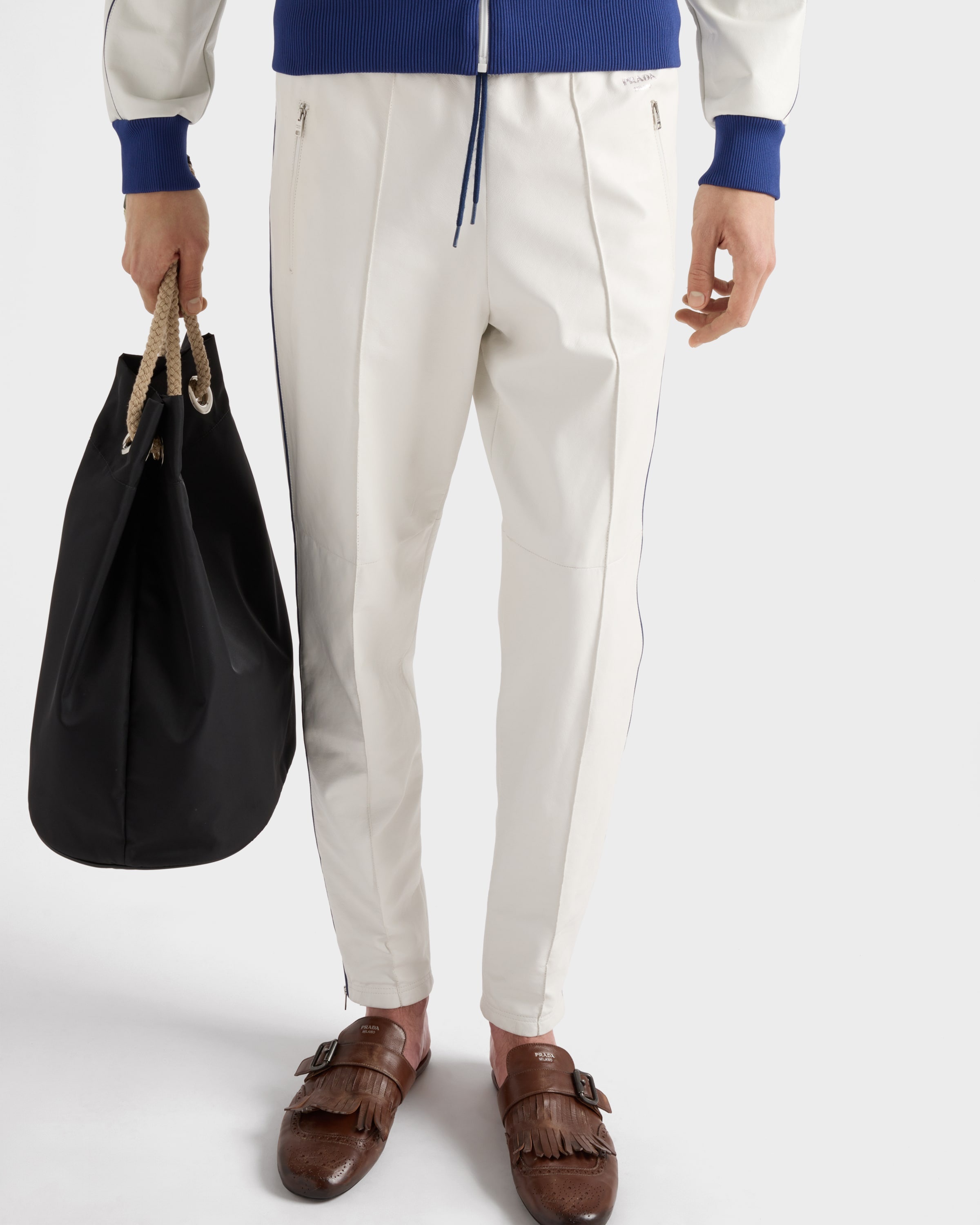 Nappa leather joggers - 3
