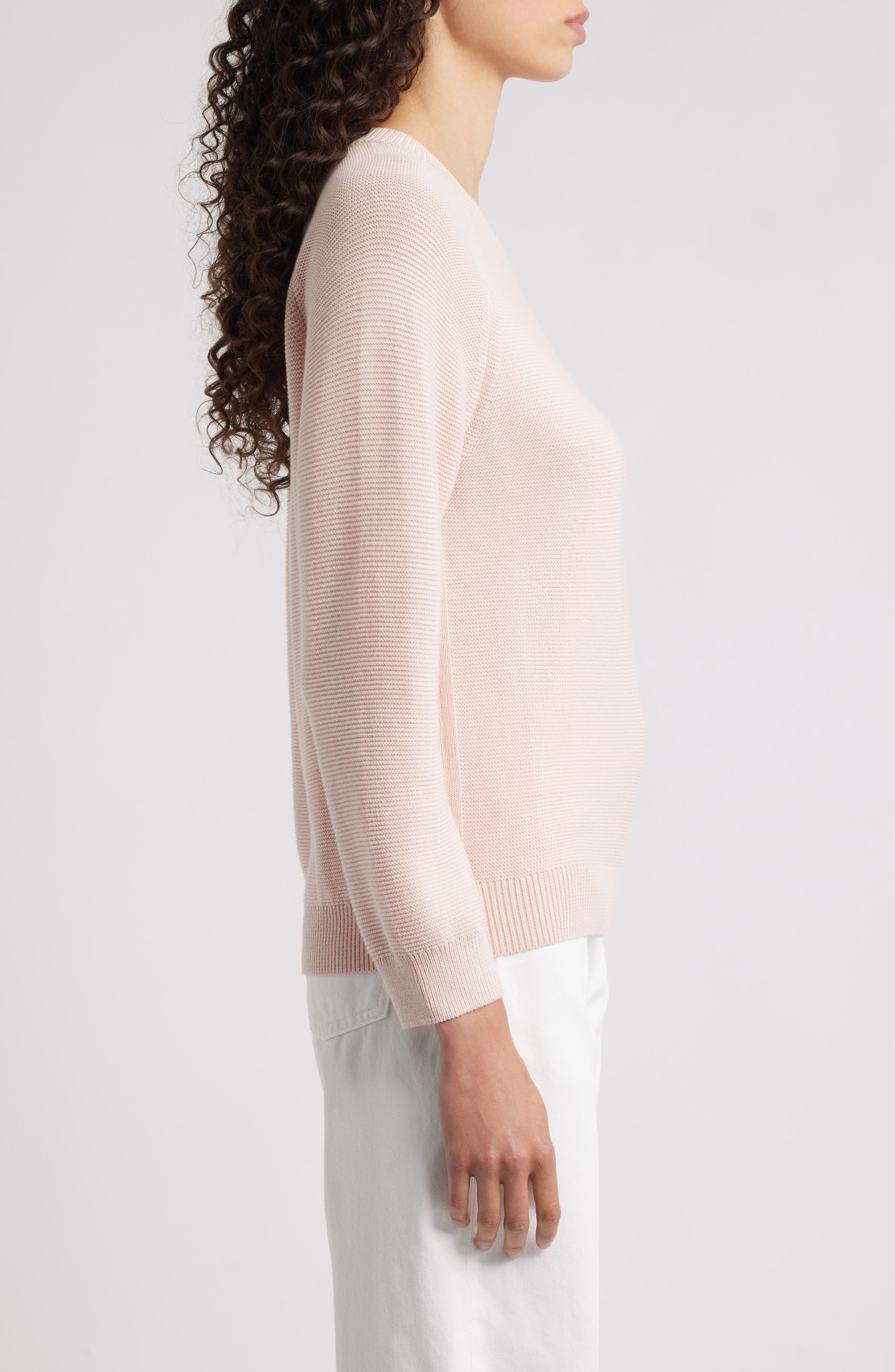 BOSS Fovila Crewneck Sweater in Light Pink at Nordstrom - 3