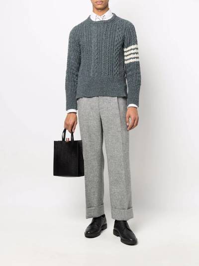 Thom Browne 4-Bar knitted jumper outlook