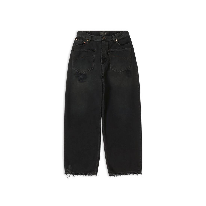 patched pockets baggy jeans 1