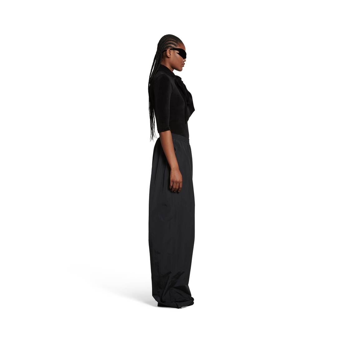 BALENCIAGA マキシカコハンツ 794800TQM10 1000BLACK BALENCIAGA 3b Sports Icon Tracksuit Pants in Black | REVERSIBLE