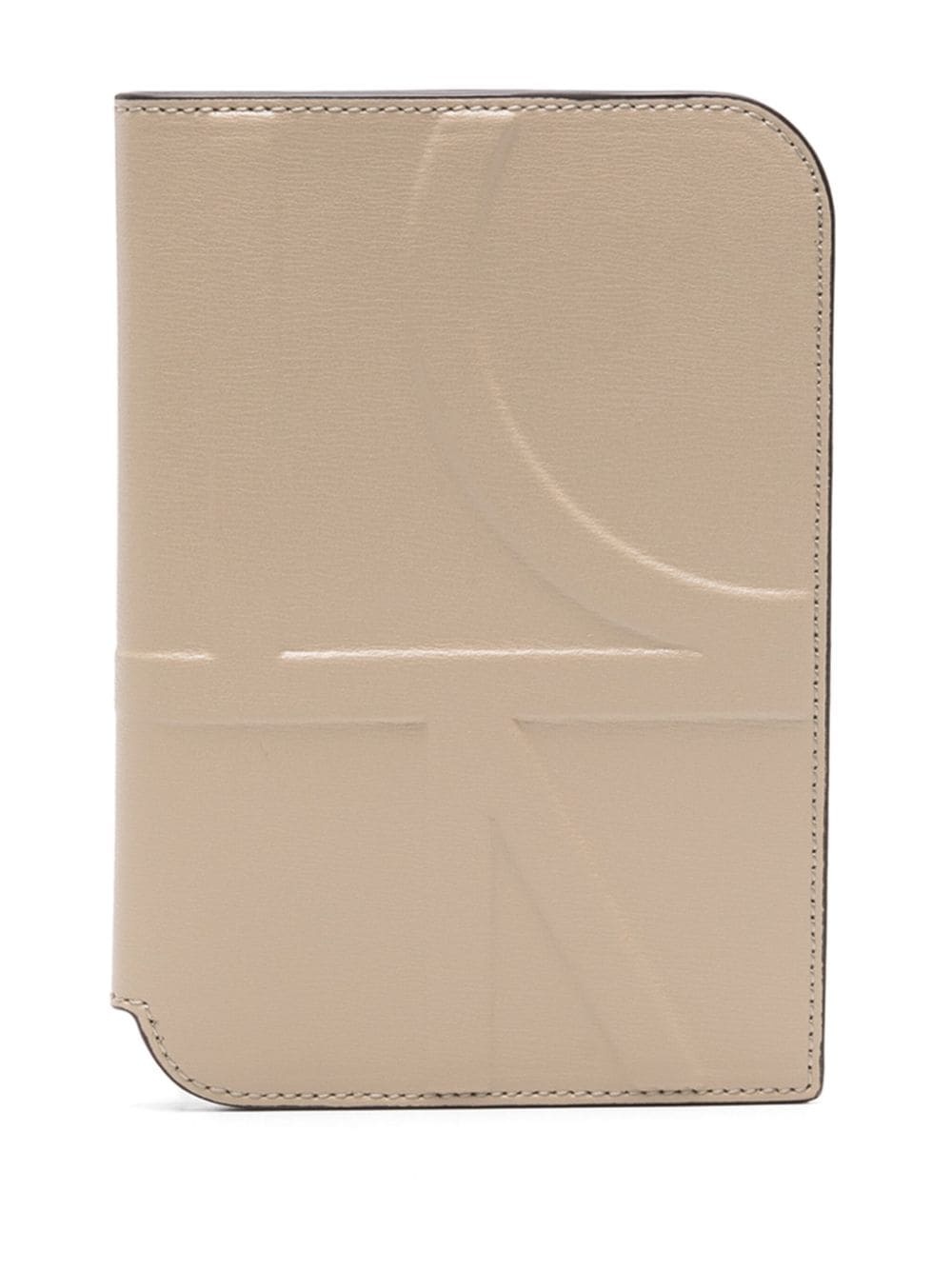 logo-embossed passport wallet - 1