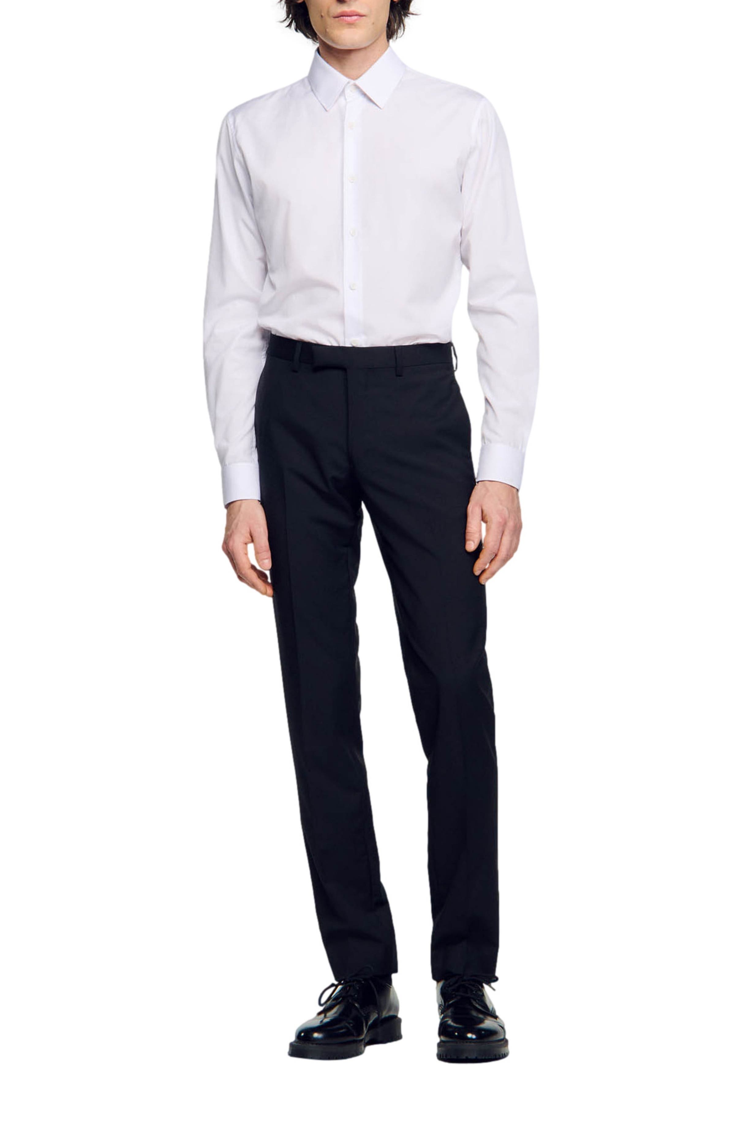 SANDRO Long-sleeved shirt in White at Nordstrom - 5