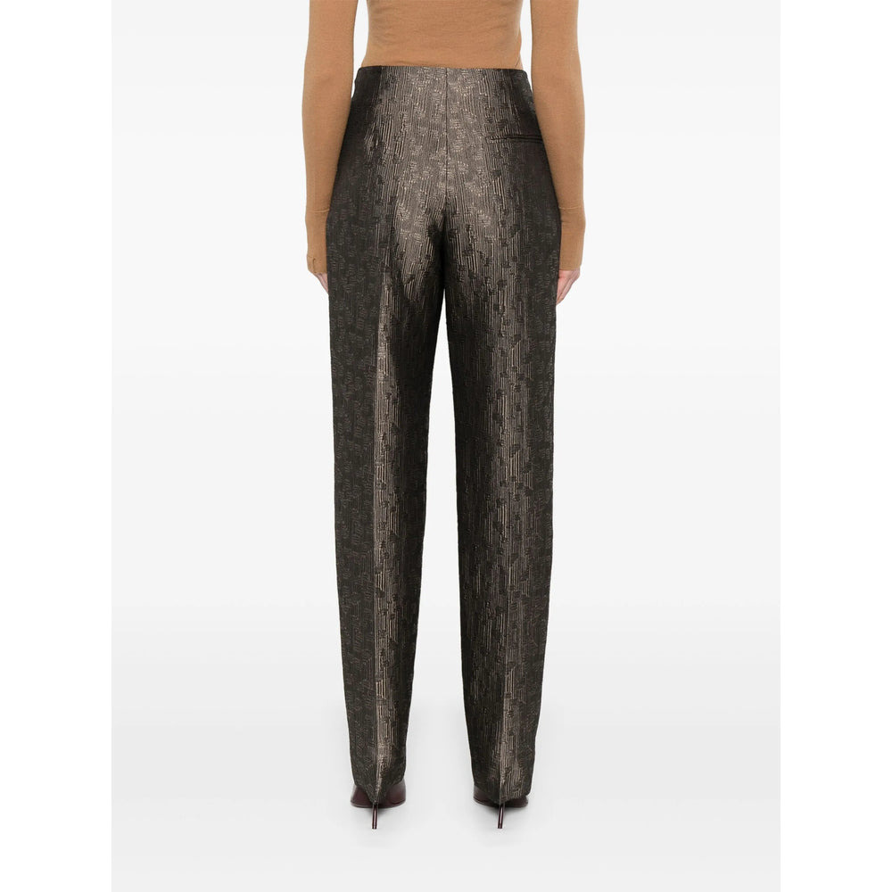 Giorgio Armani Black Trousers - Straight Trousers Women - 5