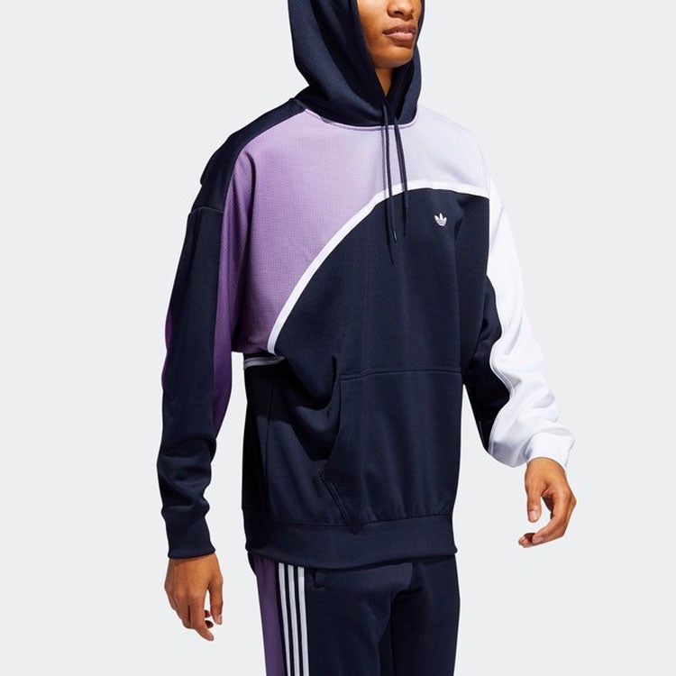 adidas originals Colorblock Casual Sports Gradient Pullover Blue FM1575 - 6