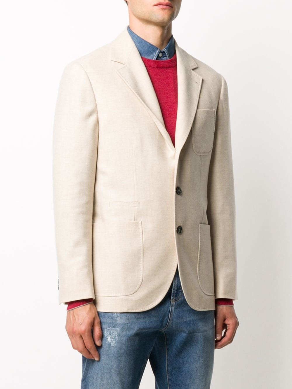 single-breasted tailored blazer - 3