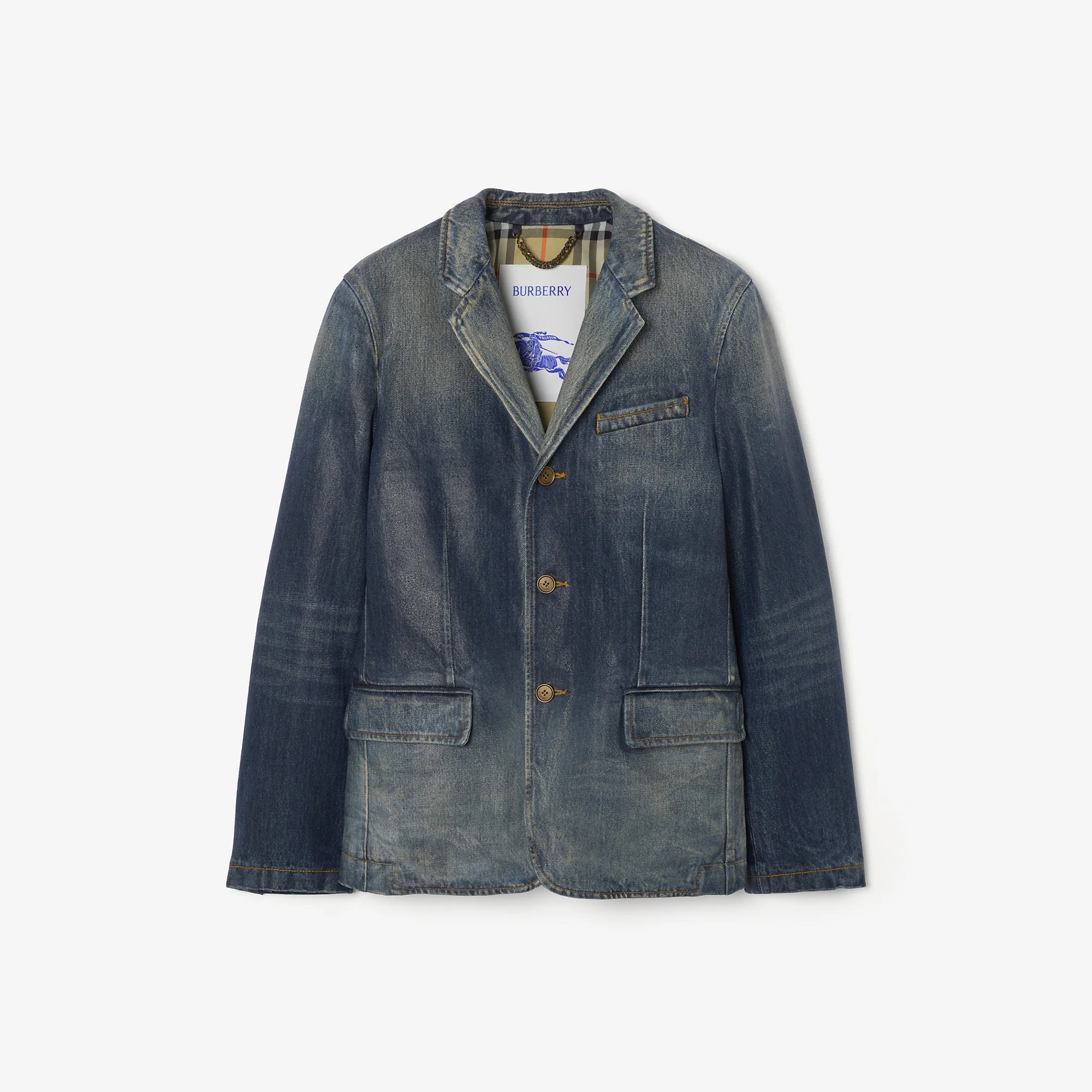 Coated Denim Jacket - 1
