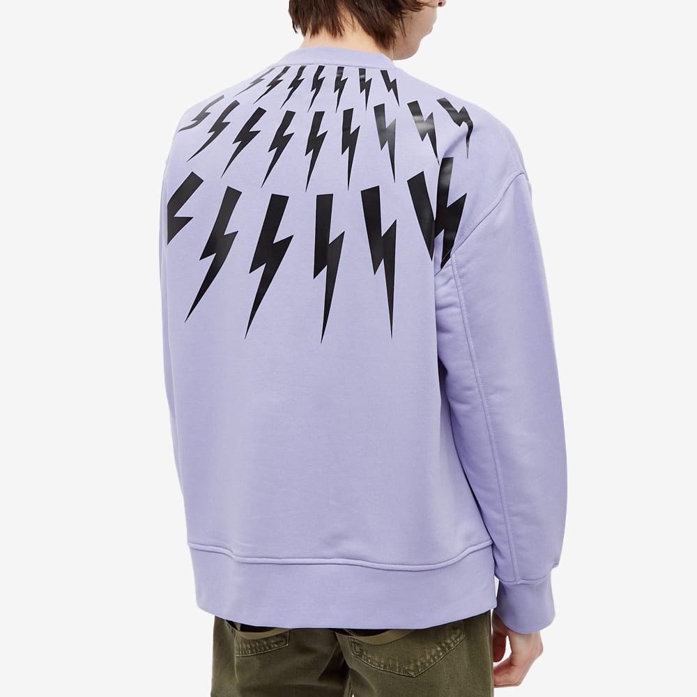 Neil Barrett Fairisle Thunderbolt Crew Sweat - 5