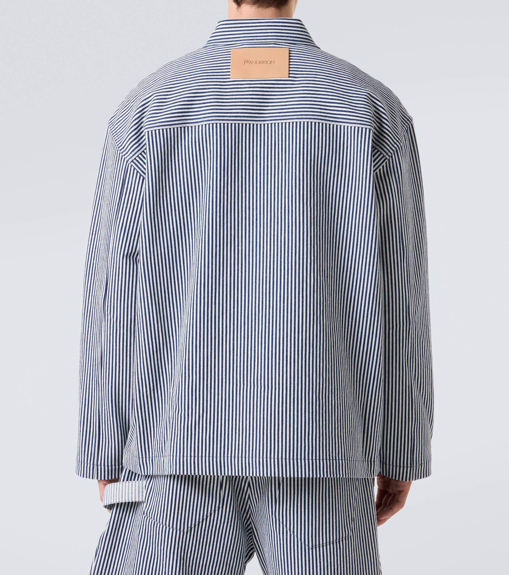 Striped cotton overshirt - 4