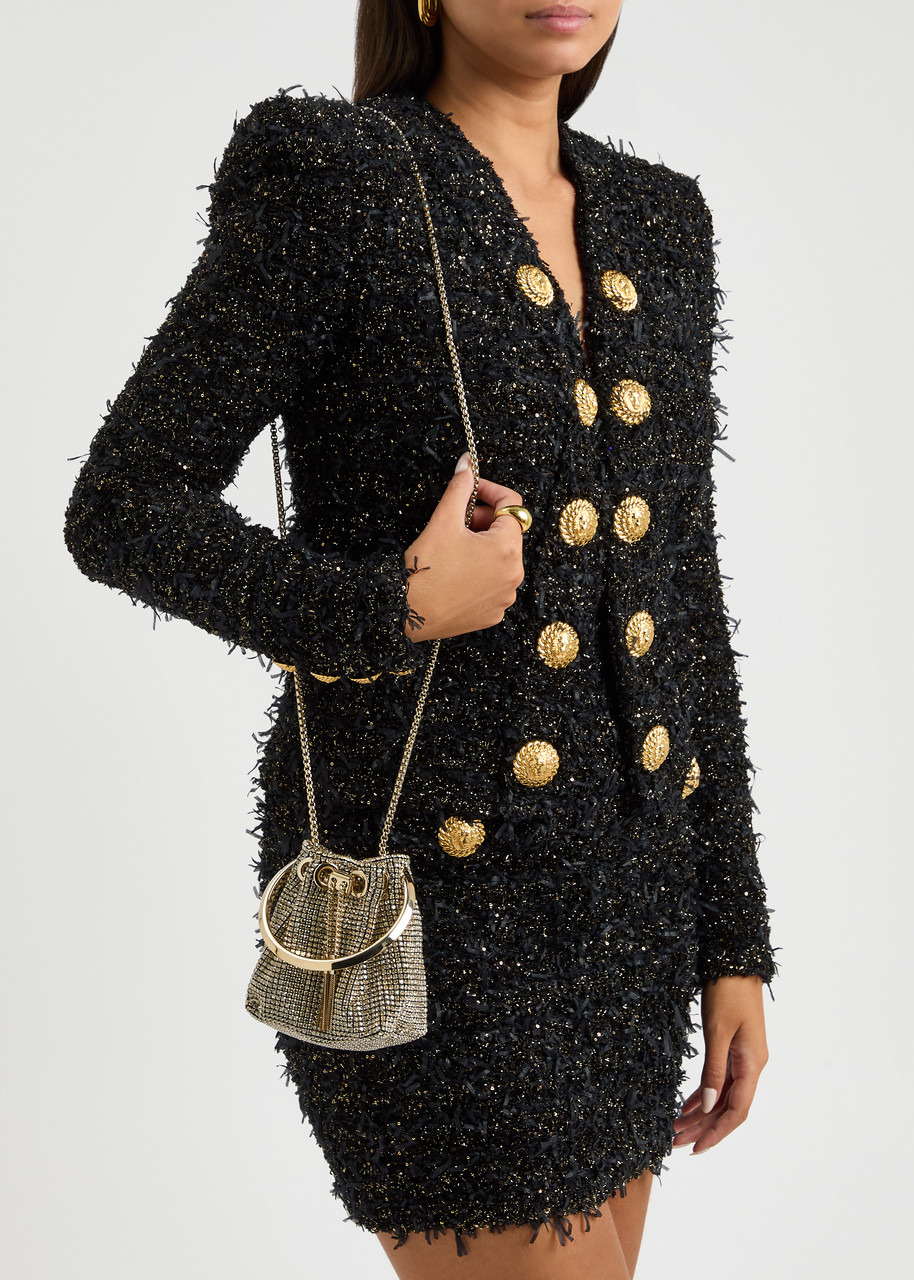 Jimmy Choo Bon Bon Micro Crystal-embellished Bucket bag - 6