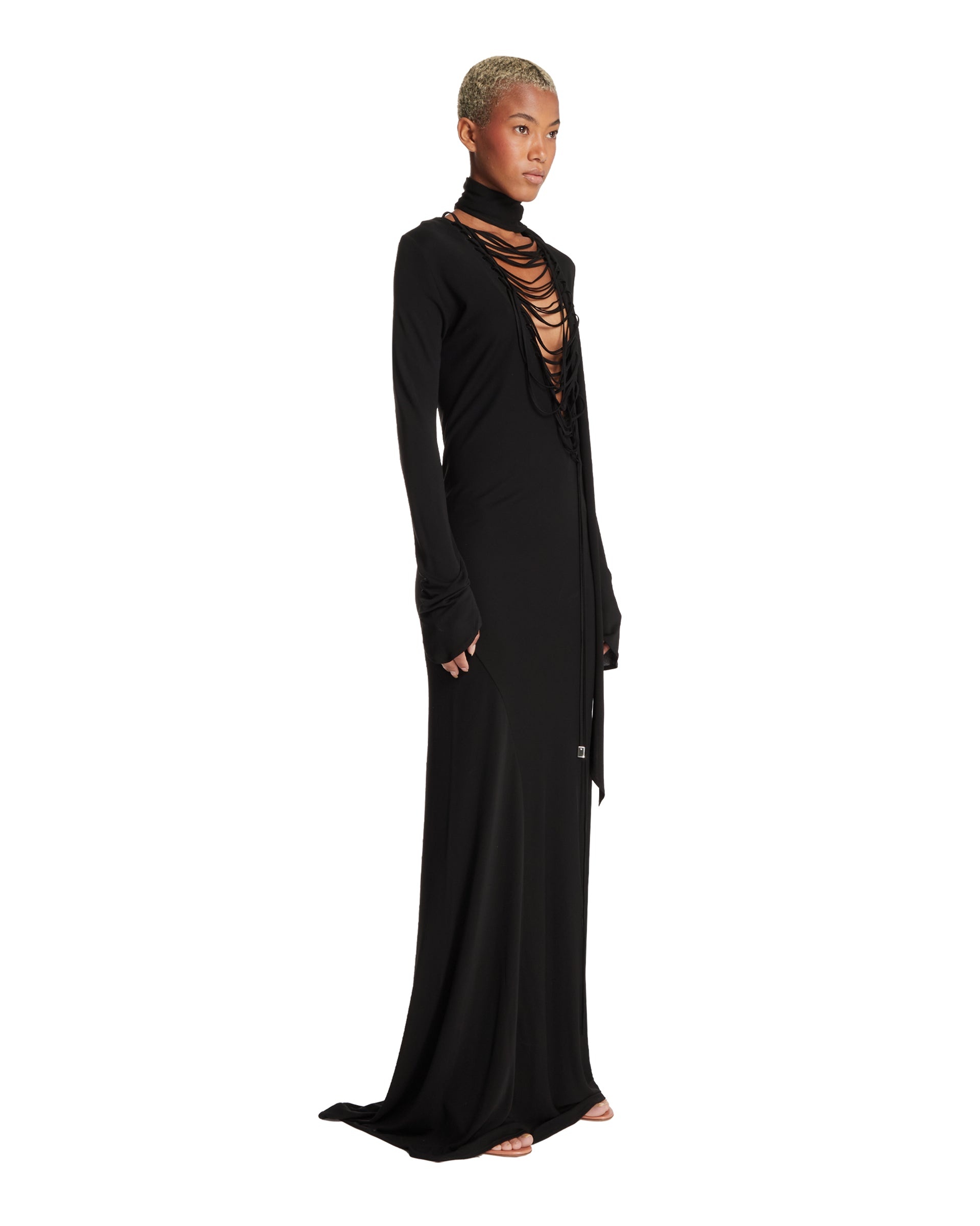 Black Long Dress - 4