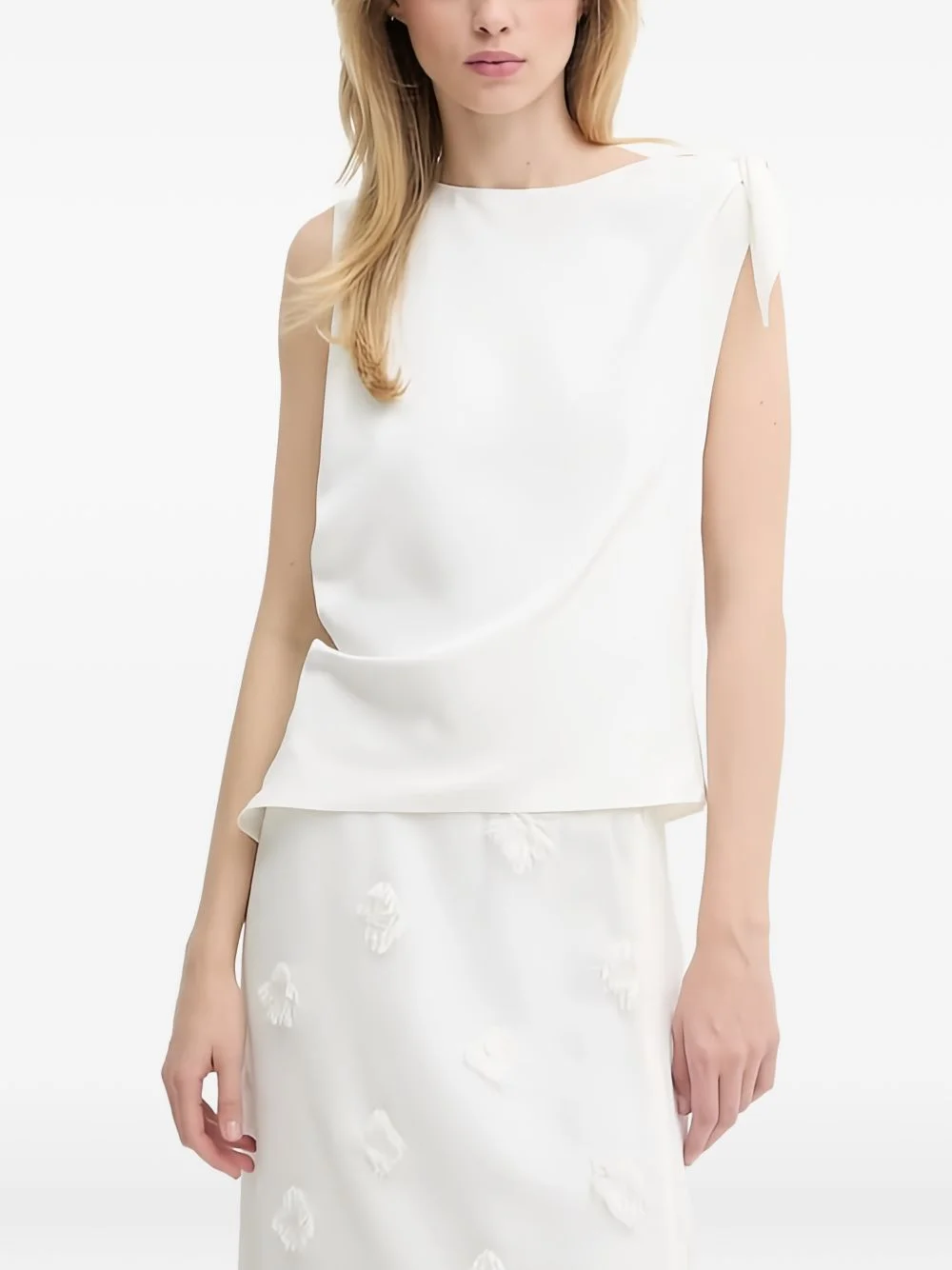 tie-shoulder top - 1