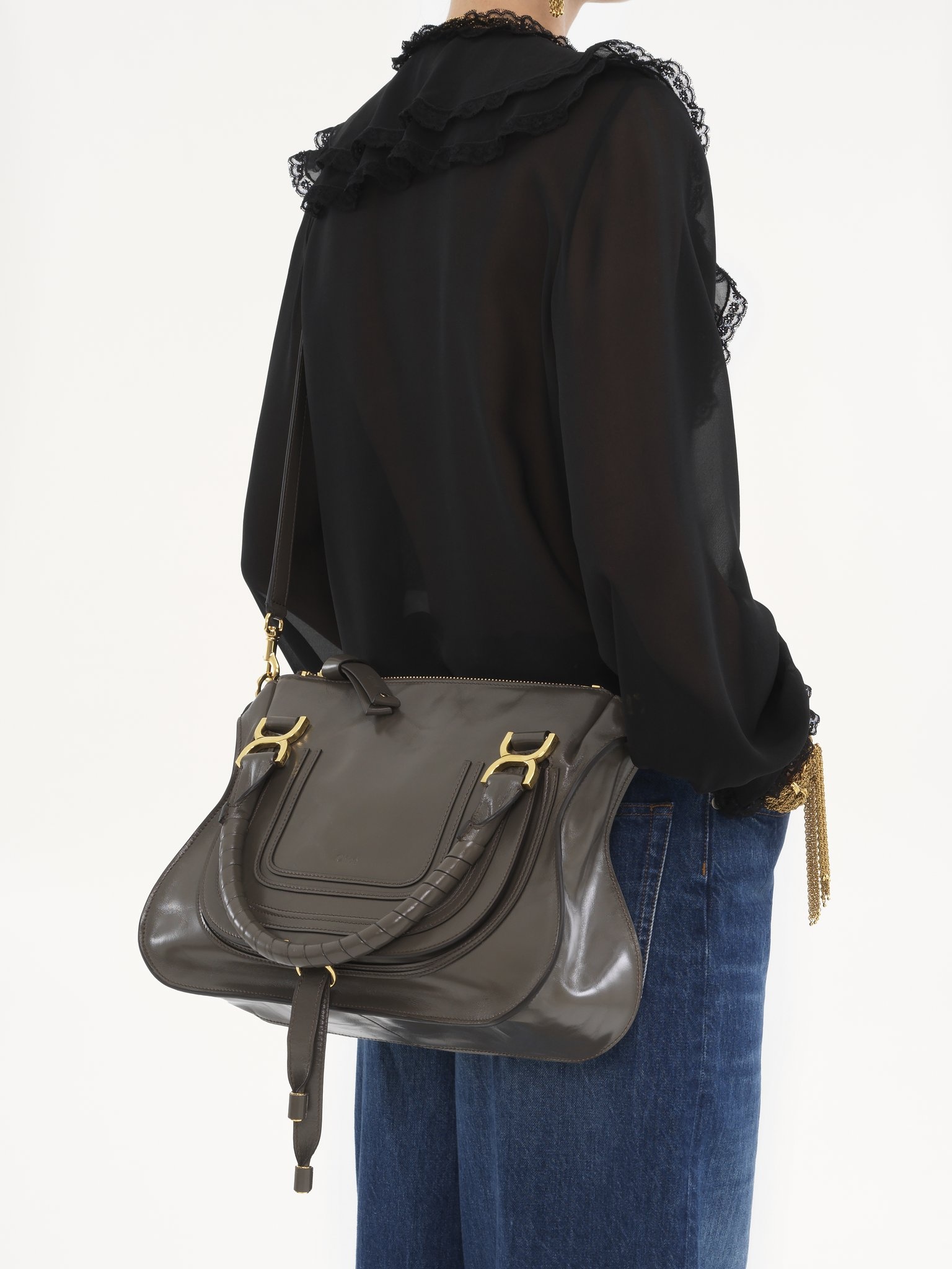 MARCIE BAG IN SHINY LEATHER - 8
