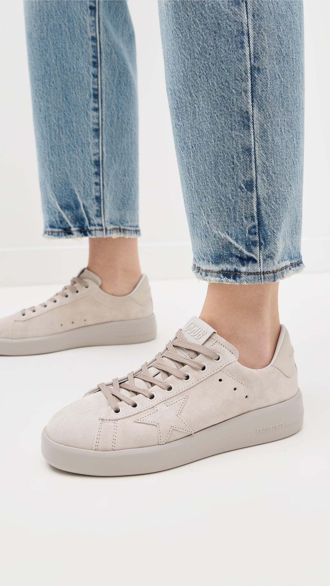 Pure Star Suede Upper And Star Leather Heel Sneakers - 2