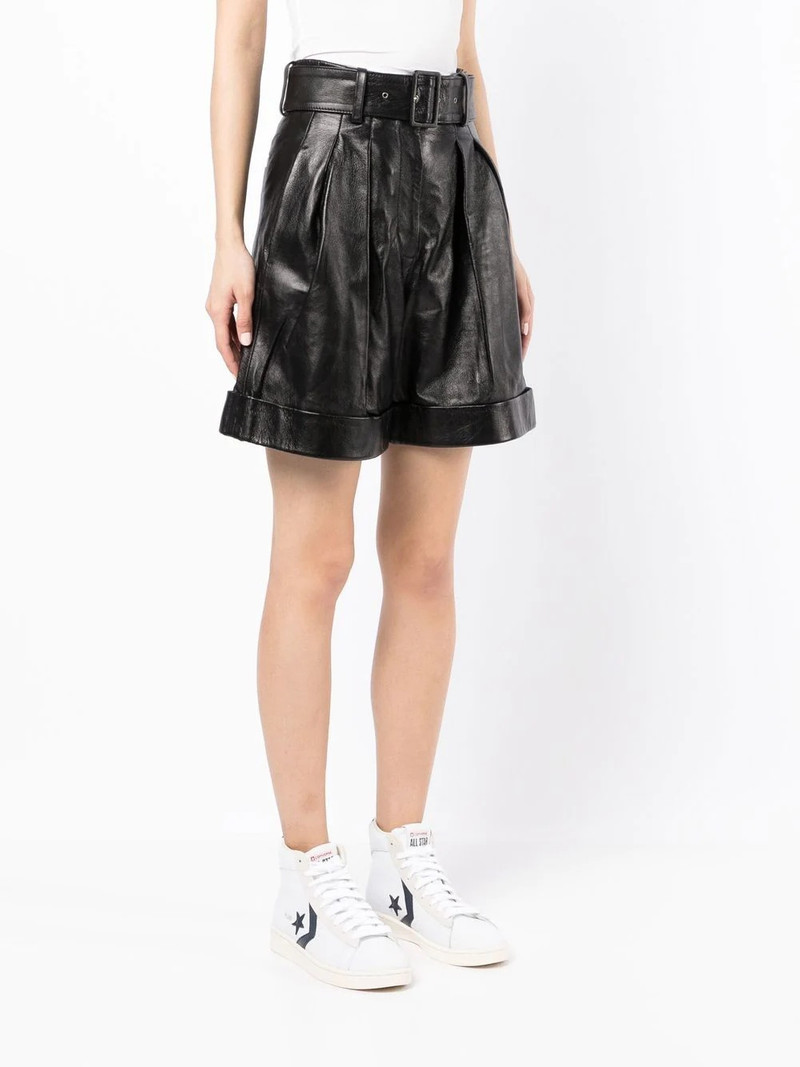belted wide-leg shorts 3