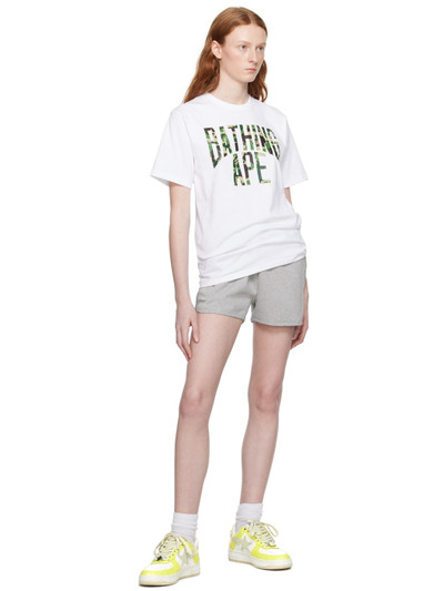A BATHING APE® White ABC Camo NYC T-Shirt outlook