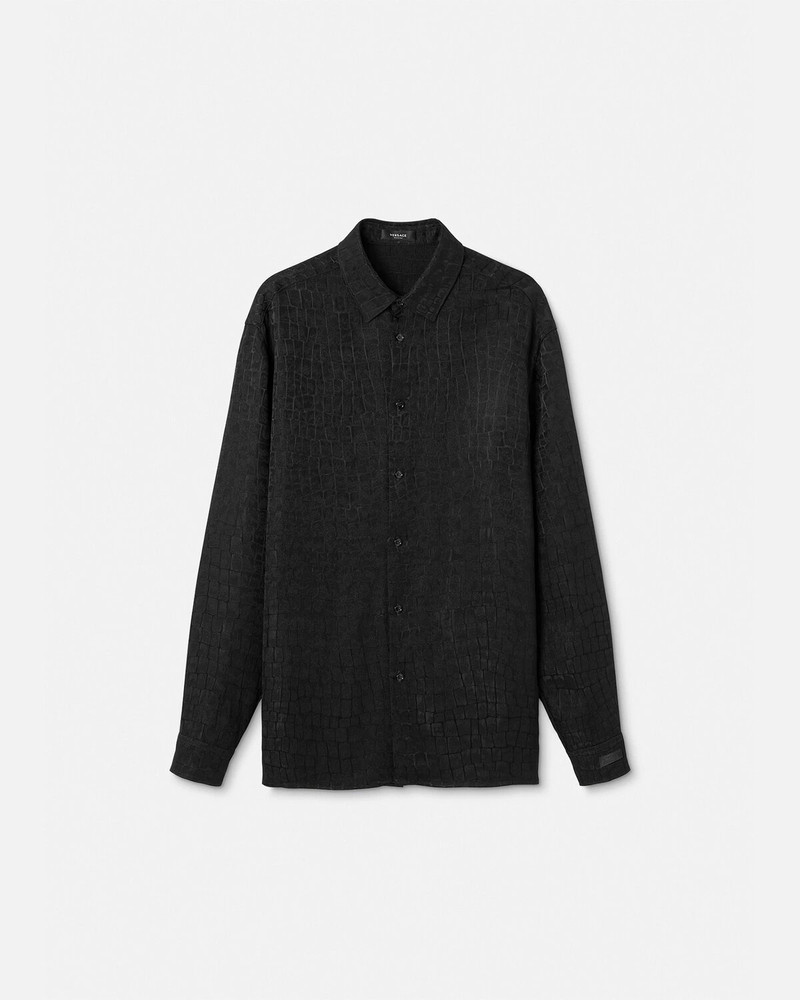 Croc-Effect Jacquard Shirt 1