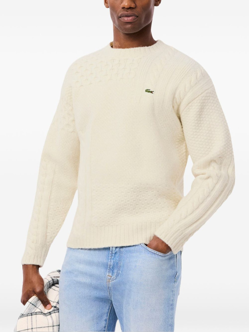 LACOSTE cable knit pullover outlook